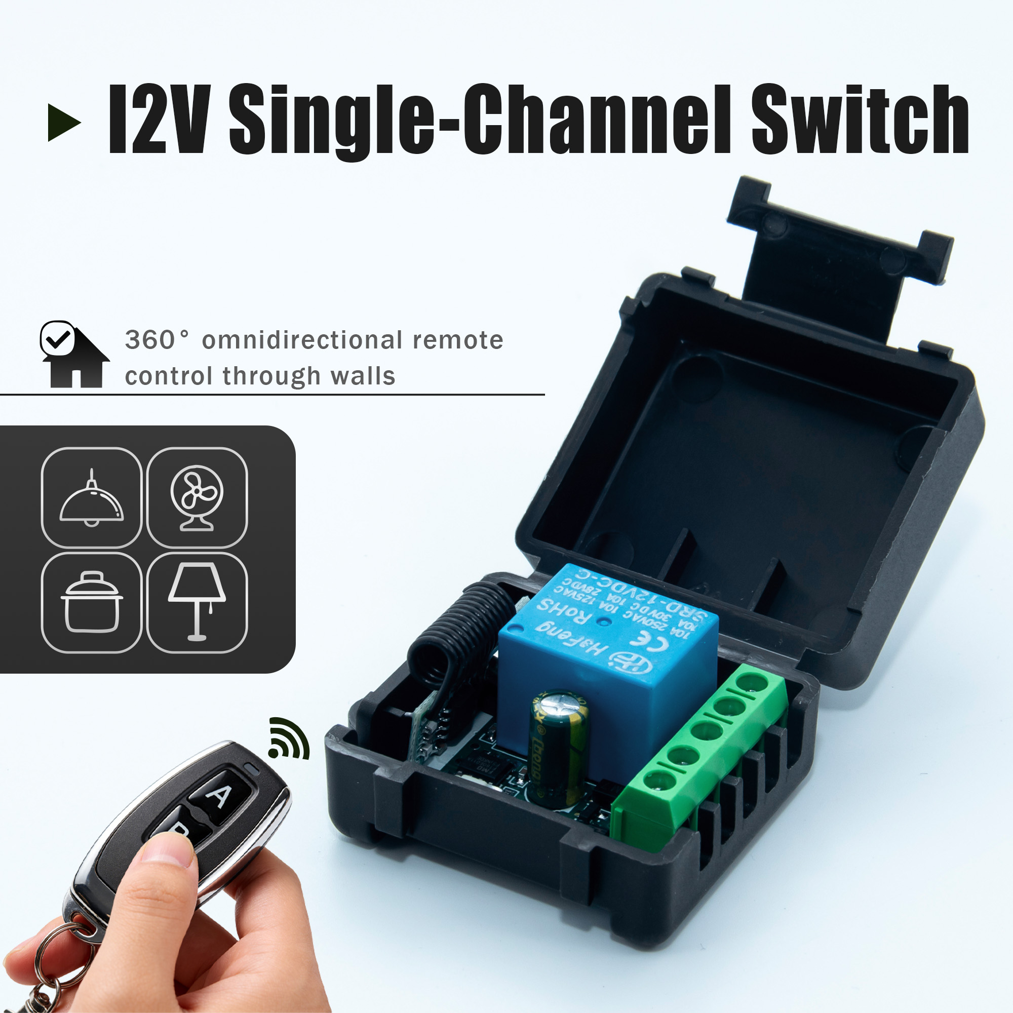433Mhz Receiver Module - DC 12V 433MHz 무선 원격 제어