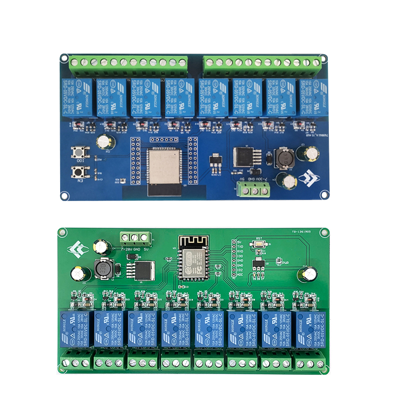 Relay 8 Channel Board - ESP8266 / ESP32 WIFI 8채널 릴레이