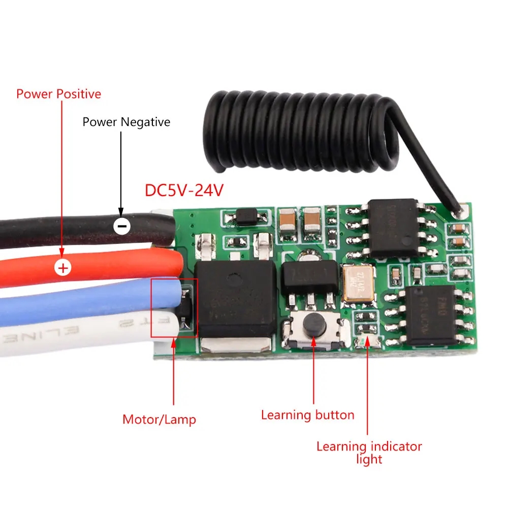 LED 조명 모터용 DC 3.7V-24V 433MHz  - 433Mhz Receiver Module 리뷰 및 가격