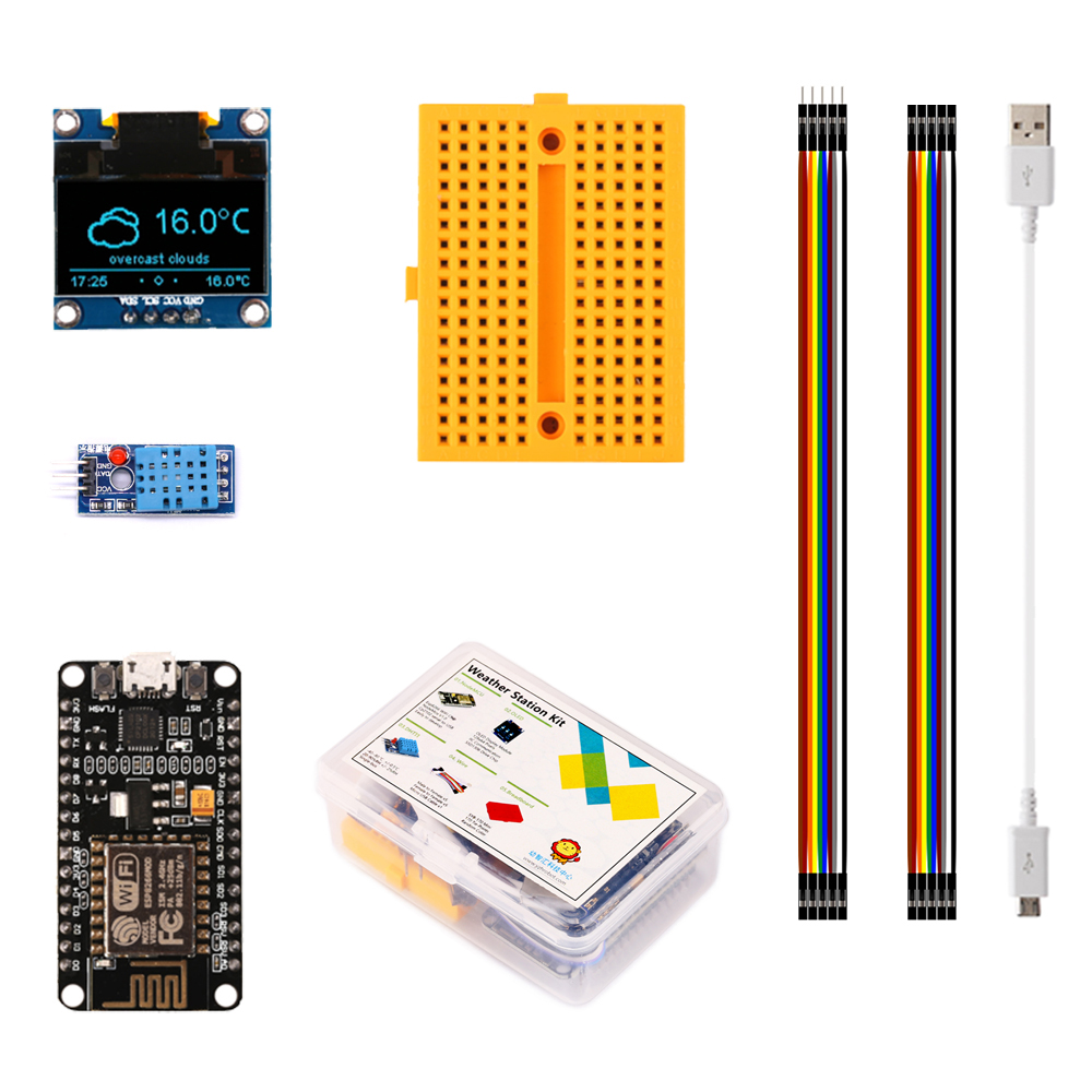 ESP8266 기상 관측소 DIY 키트, 온도 습도 O - Esp8266 Nodemcu Board 리뷰 및 가격